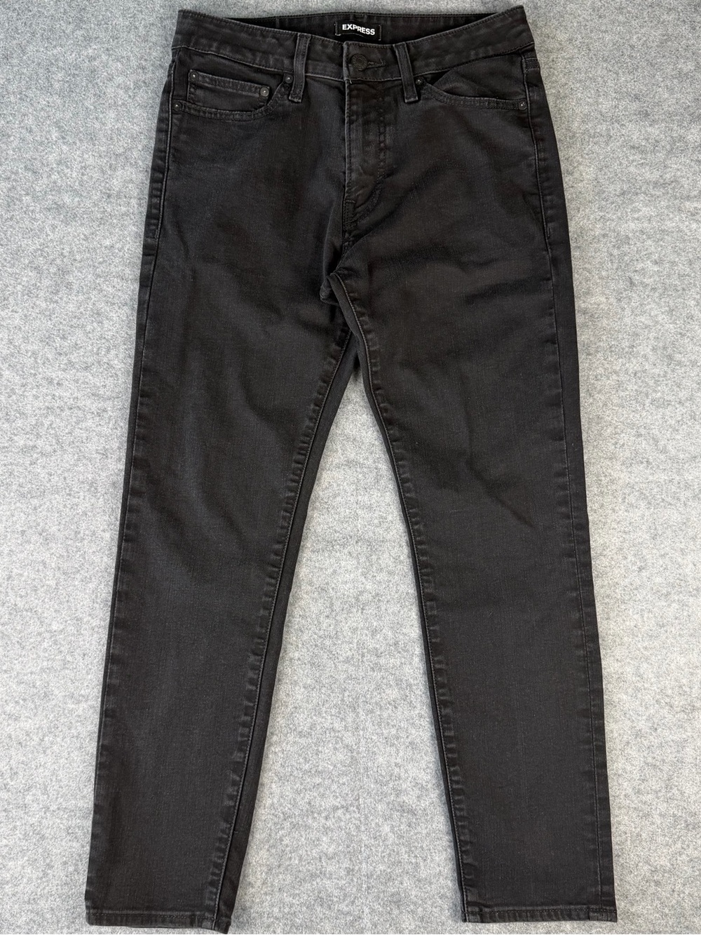 Express Men’s Jeans 30x30 Black Hyper Stretch Athletic Slim Fit Denim Pants